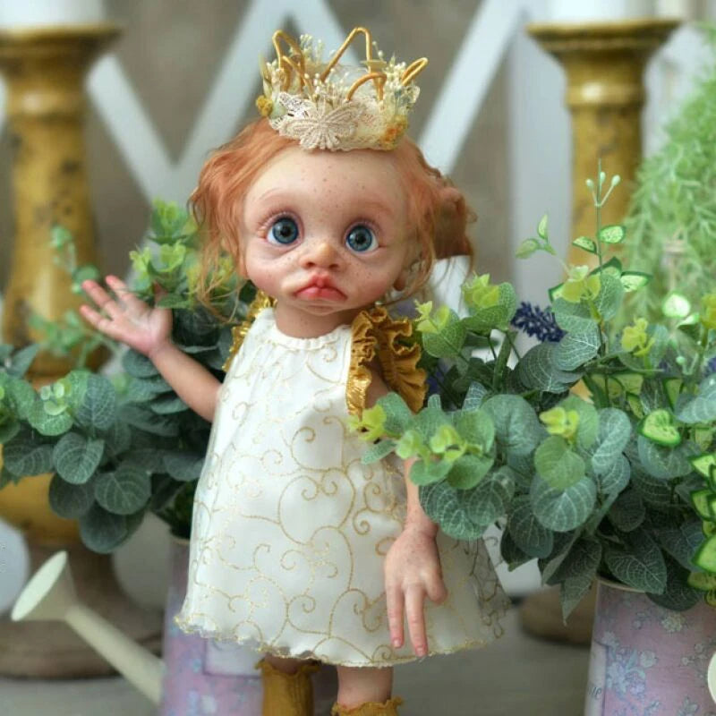 35 cm 14 Zoll Reborn Puppen Mädchen Elfen mit offenen Augen