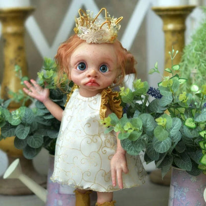 35 cm 14 Zoll Reborn Puppen Mädchen Elfen mit offenen Augen