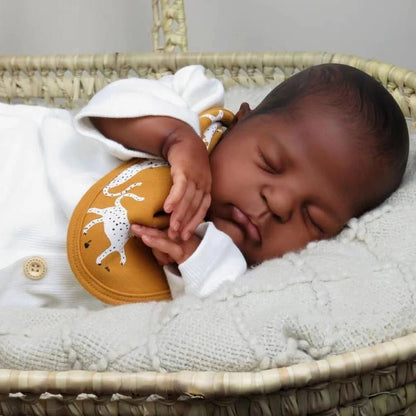 Duke 20 Zoll afroamerikanische Reborn Puppen mit geschlossenen Augen-Remi