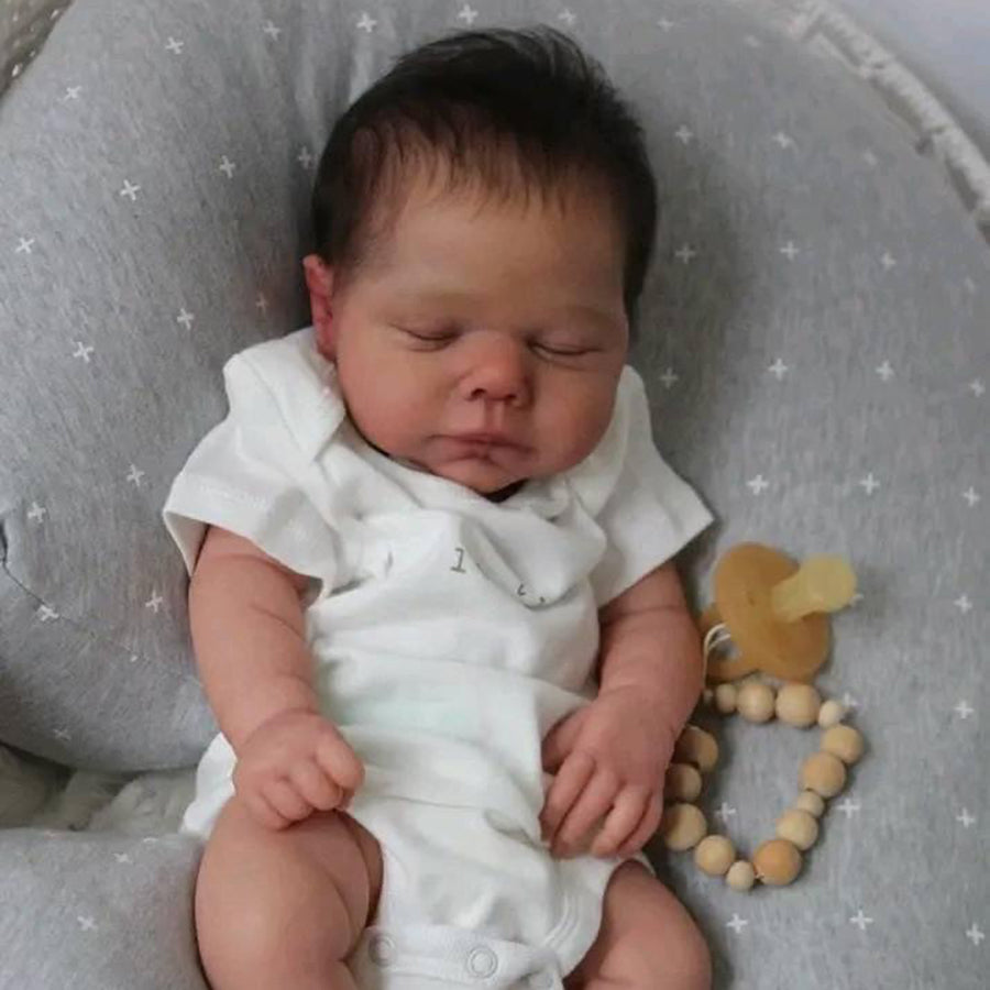 19 Zoll lebensechte Vicky Reborn-Puppen mit Haaren -Miley