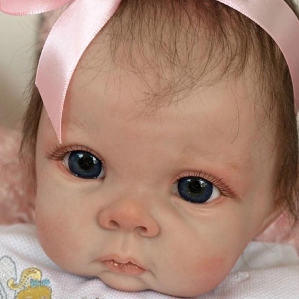 22 Zoll Chrissy DIY Leer Offene Augen Reborn Puppe Kit