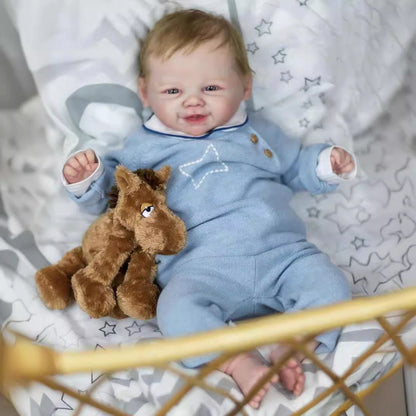 19 Zoll Reborn Abel Augen auf Puppen mit Haaren-Vivienne