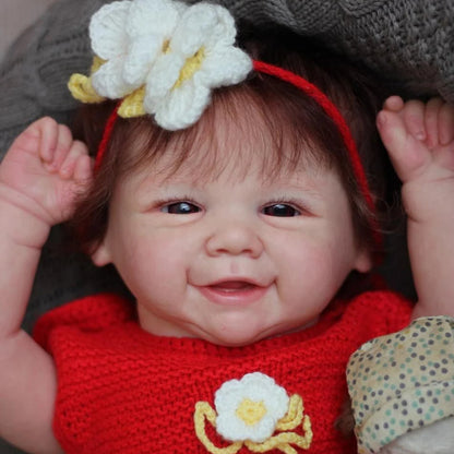19 Zoll offene Augen kurze Haare Reborn Baby Mädchen-Vivienne