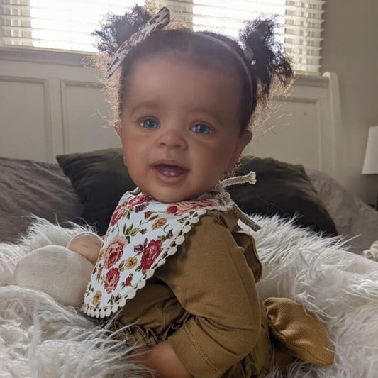 Judy 24 Zoll Lebensechte Afroamerikanische Reborn Puppen