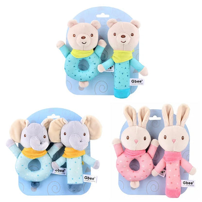 Farbige Strickstoff Hand Ring Baby Komfort Spielzeug