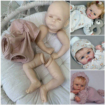 19 Zoll Joleen Augen auf DIY Rohling Unbemalt Bausatz Reborn Kit