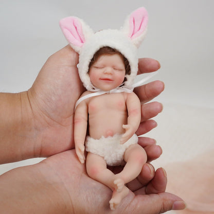 6 Zoll 15cm Lächeln wiedergeborene Mini-Puppe April