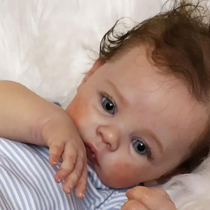 19 Zoll Reborn Puppen mit offenen Augen für Jungen/Mädchen-Wiese