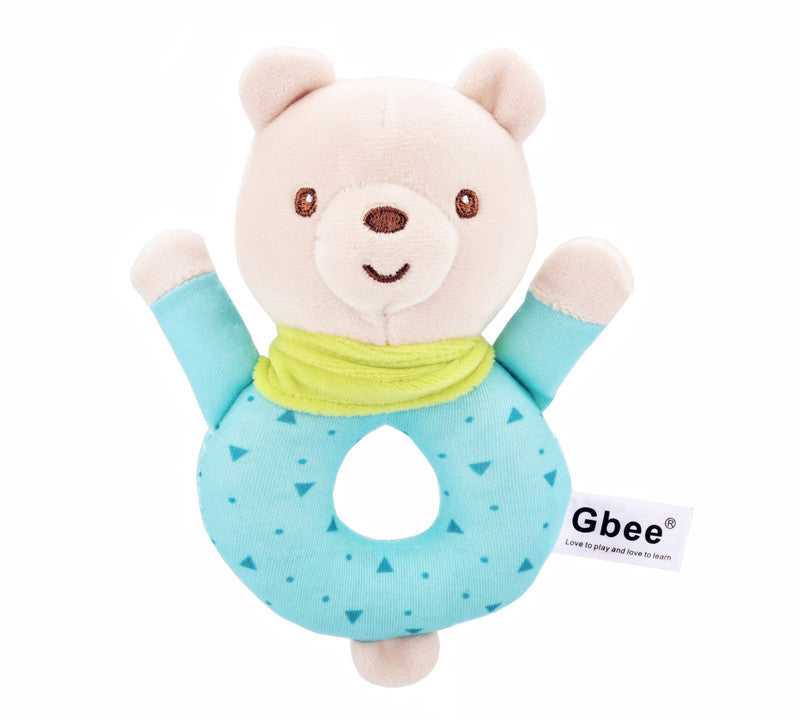 Farbige Strickstoff Hand Ring Baby Komfort Spielzeug