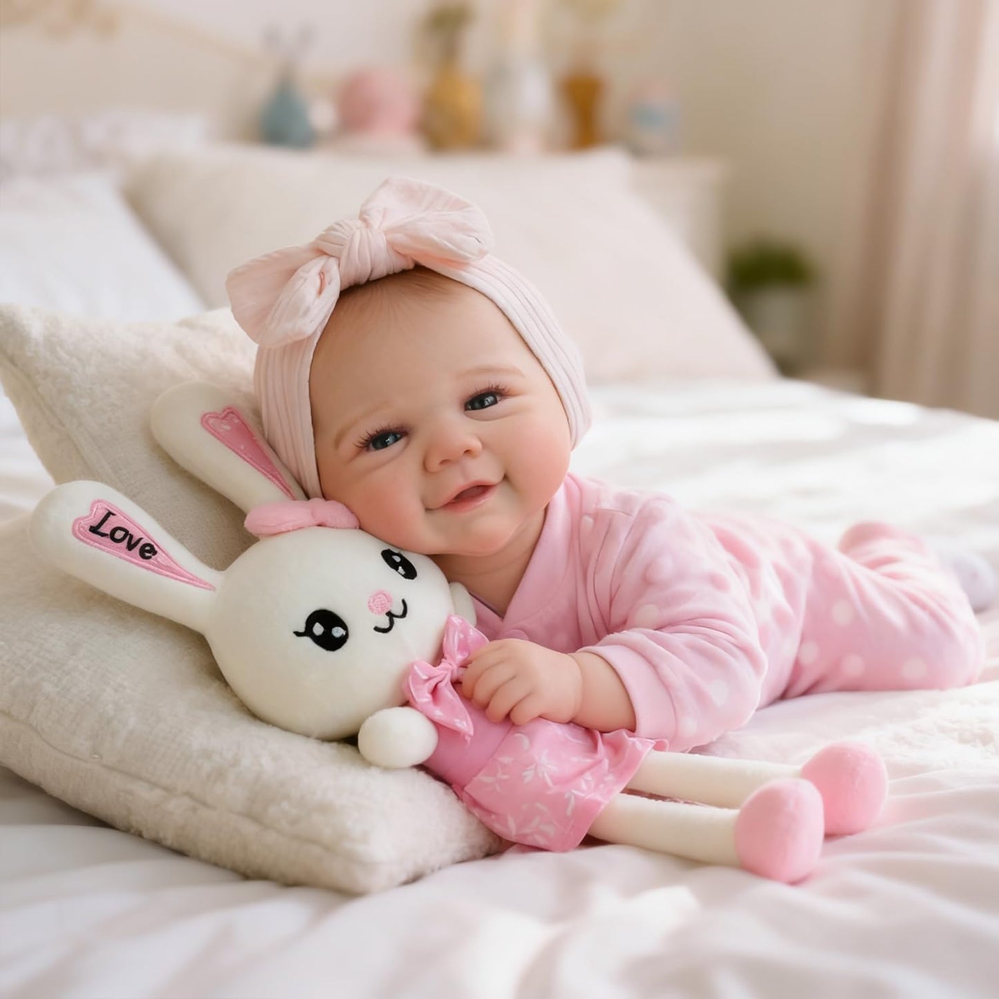 19 Zoll Reborn-Puppe mit offenen Augen und weichem Körper – Vivienne