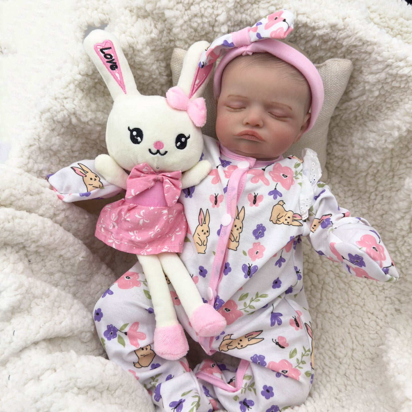20 Zoll realistische Rosalie Reborn-Puppe mit geschlossenen Augen