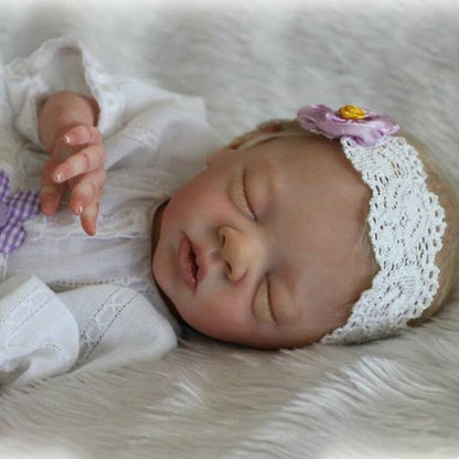 16 Zoll Gänseblümchen Geschlossene Augen DIY leeres Reborn Baby Kit