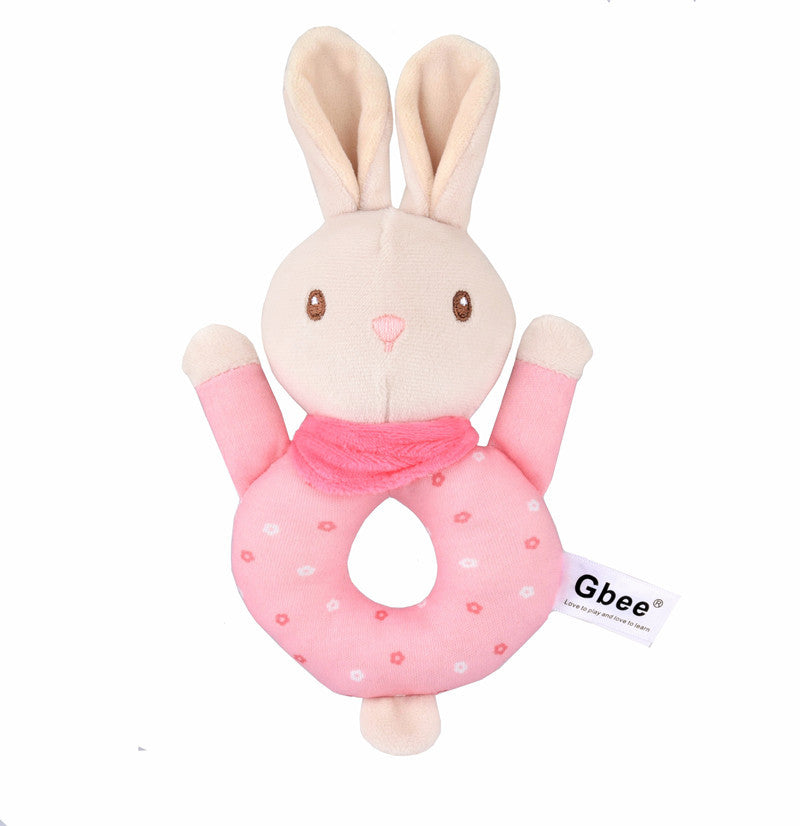 Farbige Strickstoff Hand Ring Baby Komfort Spielzeug