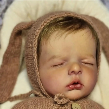 20 Zoll lebensechte Leona Geschlossene Augen Reborn Babypuppen