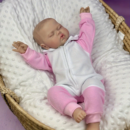 50 cm weiche Stoffpuppe Schlafende Gurke im rosa Outfit