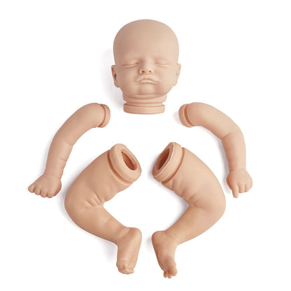 20 Zoll Rosalie Augen geschlossen DIY unbemaltes Kit Reborn