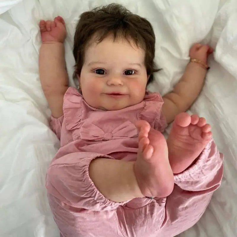 20/24 Zoll Janice Geöffnete Augen Reborn puppen Mädchen-Maddie