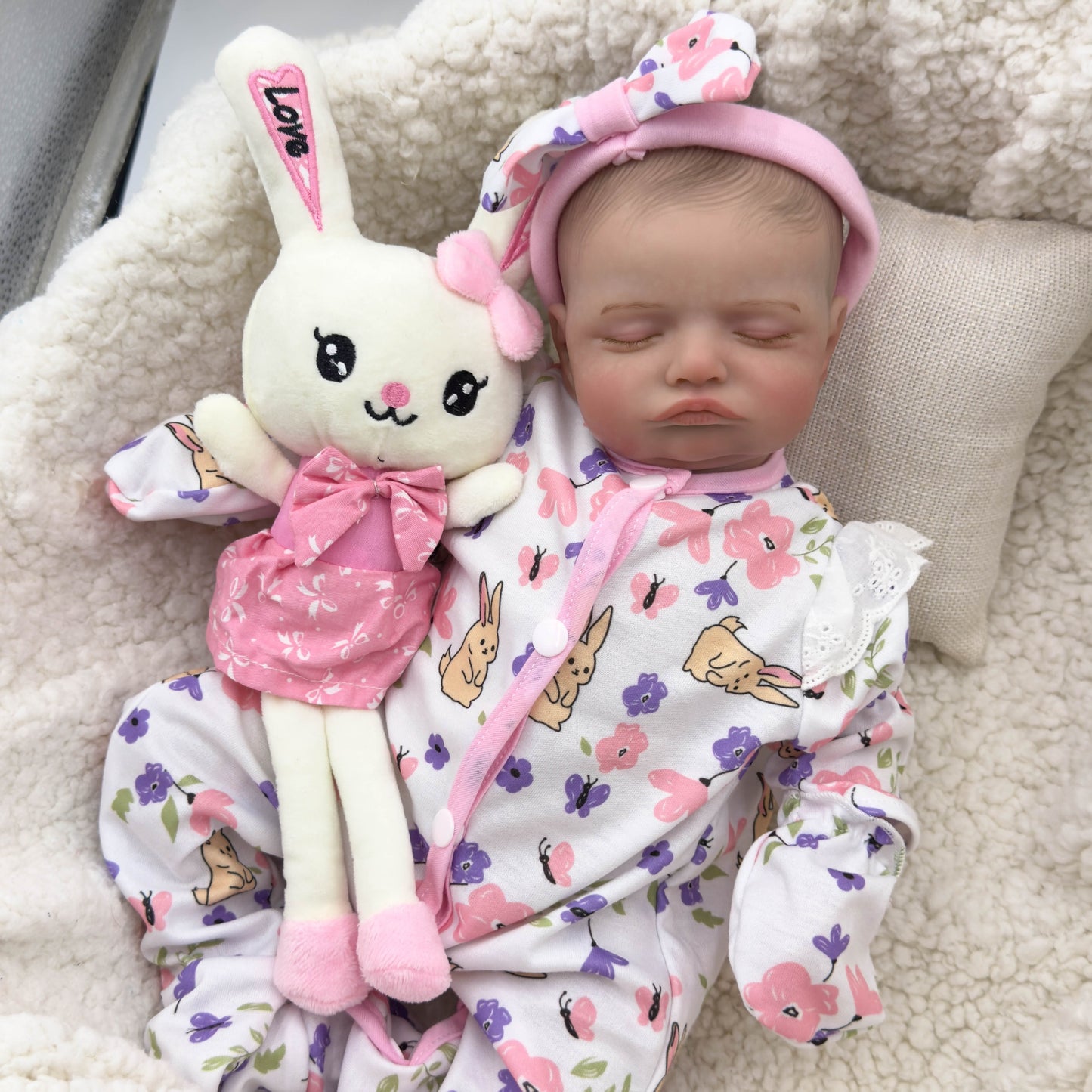 20 Zoll realistische Rosalie Reborn-Puppe mit geschlossenen Augen