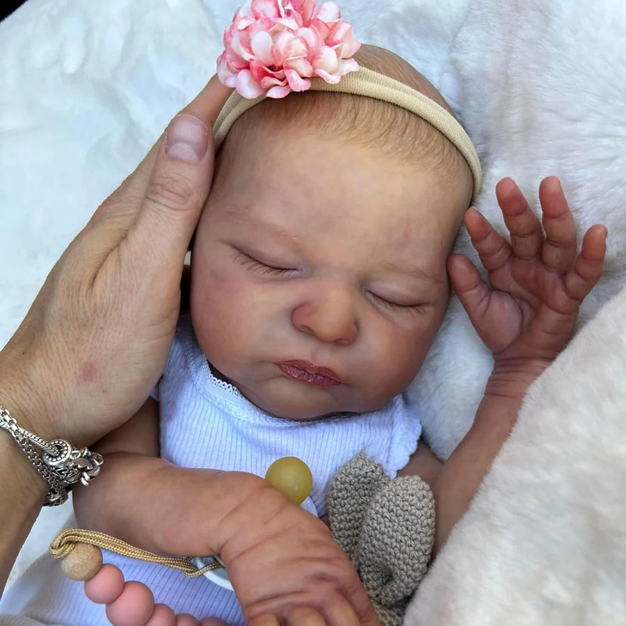 20 Zoll Lindsay Augen schließen Reborn Puppen-Laura