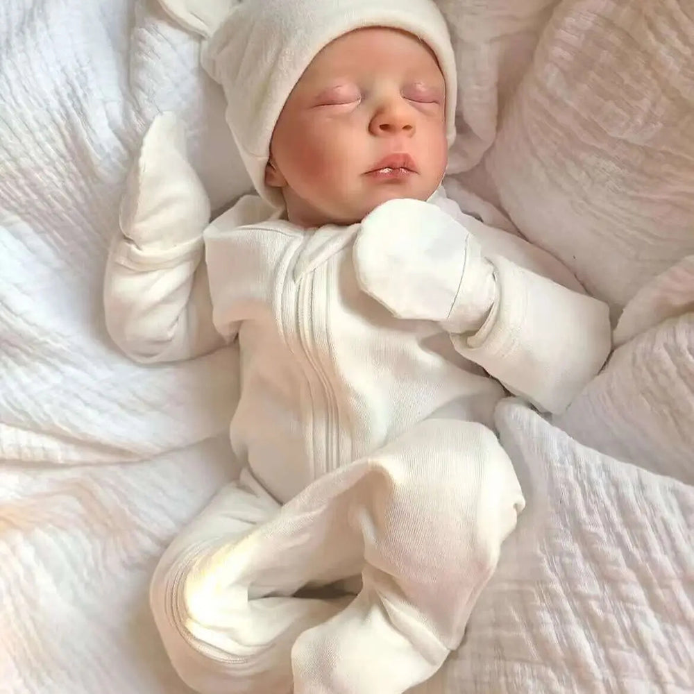 18 Zoll lebensechte Geschlossene Augen Reborn Puppen-Jude