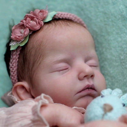 19 Zoll Sara Schließen Sie Augen süßes schlafendes DIY Blanko Reborn Kit