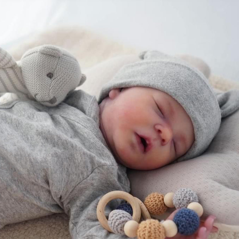 18 Zoll schlafende Howar Geschlossene Augen Reborn Jungee Puppen