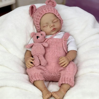 18 Zoll lebensechte weiche Körper geschlossene Augen Irys Reborn Puppe