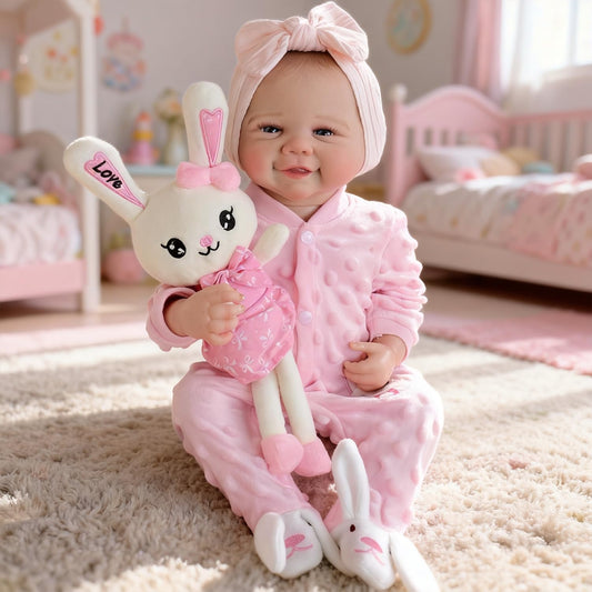 19 Zoll Reborn-Puppe mit offenen Augen und weichem Körper – Vivienne