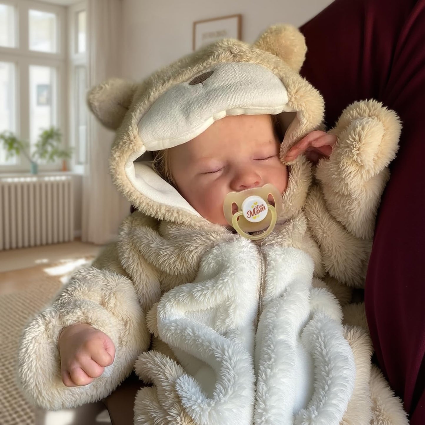 45 cm lebensechte Reborn-Puppe mit geschlossenen Augen und weichem Körper Levi