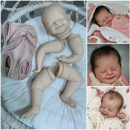 21 Zoll Alisha Lächelndes Gesicht DY Blanc Reborn Baby Kit