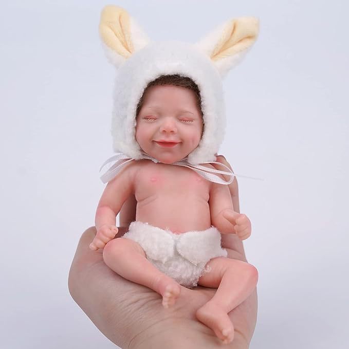 6 Zoll 15cm Lächeln wiedergeborene Mini-Puppe April