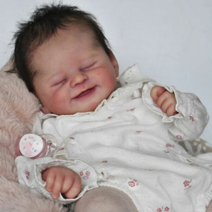 21 Zoll Alisha Lächelndes Gesicht DY Blanc Reborn Baby Kit
