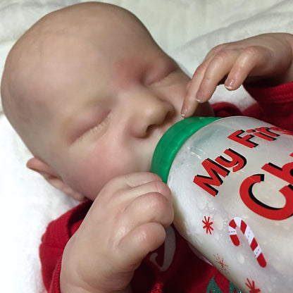 18 Zoll geschlossene Augen Weihnachten Reborn Puppe Mädchen-Levi