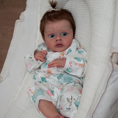 20 Zoll/50 cm Reborn Puppen mit offenen Augen und kurzen Haaren- Chloe