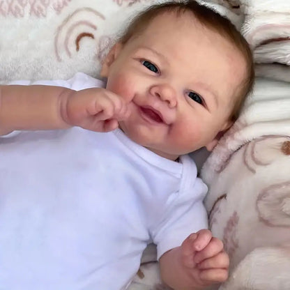19 Zoll Candice süße offene Augen kurze Haare Reborn Puppe-Vivienne