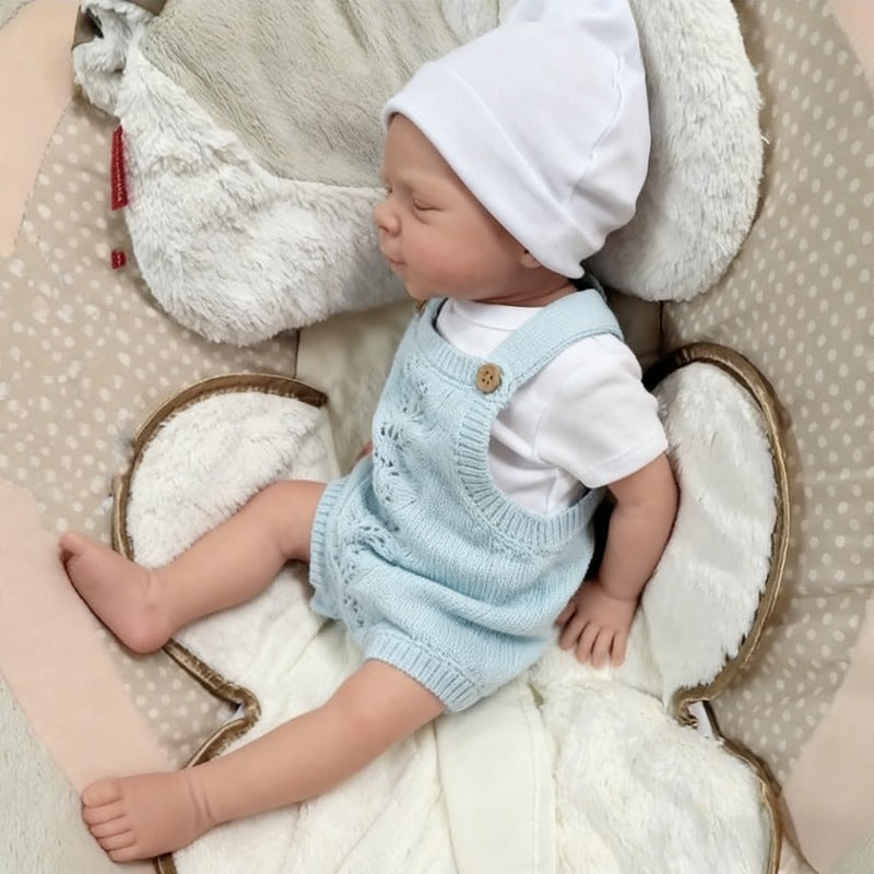 48 cm realistische handbemalte schlafende Reborn Puppe Pascale