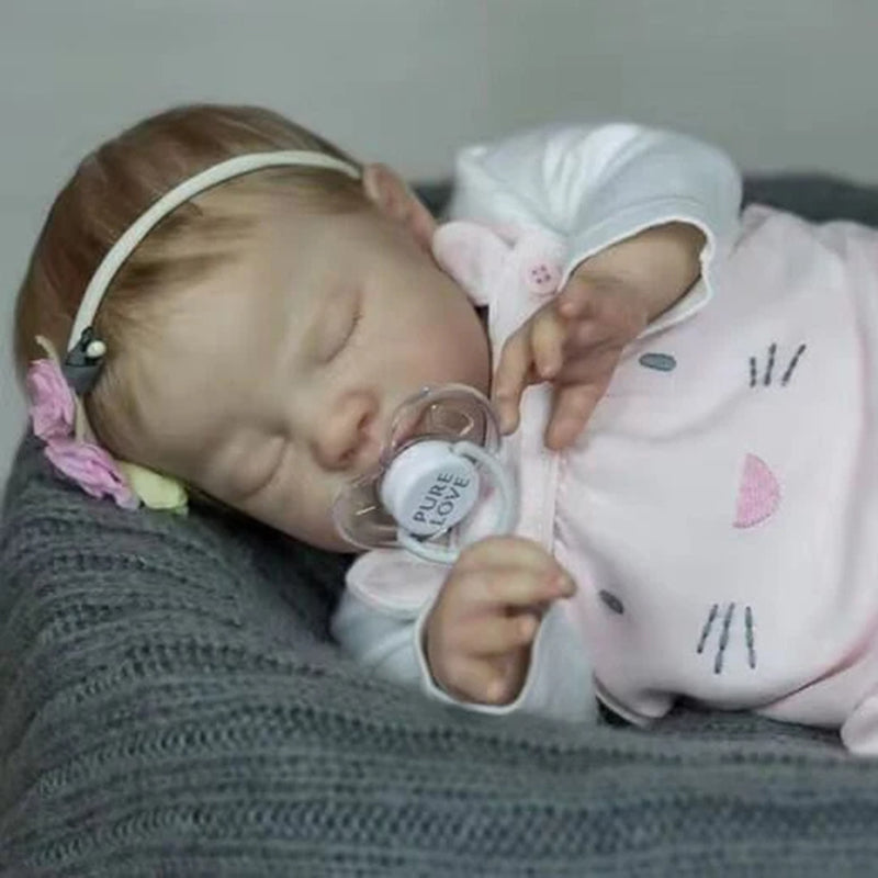 22 Zoll realistische Geschlossene Augen Jenny Reborn Babypuppen