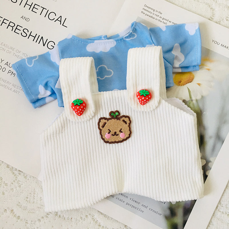 Zweiteiliges Oberteil-Overall-Set für 30 cm Reborn Babypuppen