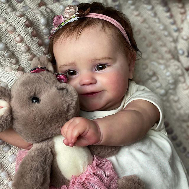 20 Zoll süße Lura Offene Augen Reborn Puppe Mädchen- Maddie