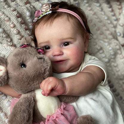 20 Zoll süße Lura Offene Augen Reborn Puppe Mädchen- Maddie