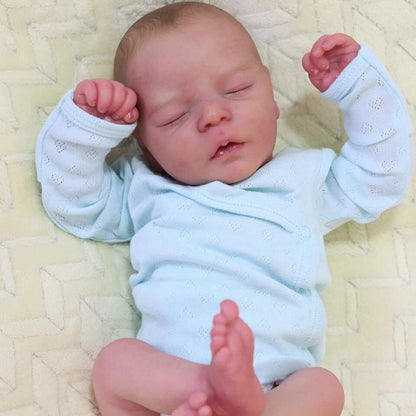 18 Zoll Schlafen Kerwin Geschlossene Augen Reborn Puppe Junge-Darren