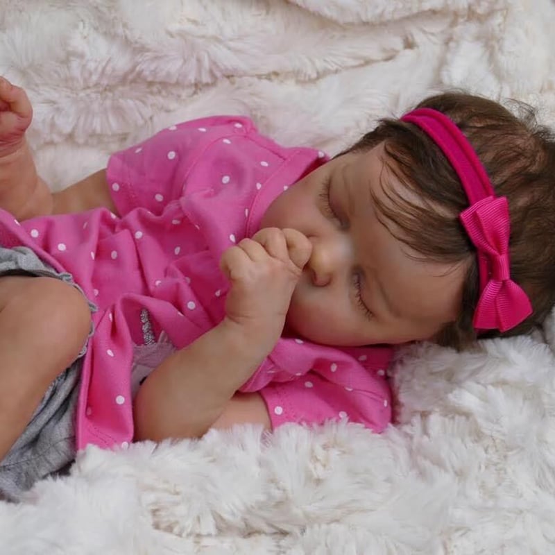 17 Zoll Lindsay schlafende Reborn Babypuppen Mädchen mit kurzen Haaren