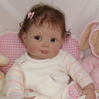 22 Zoll Biby DIY unbemalt Offene Augen Reborn Puppe Kit