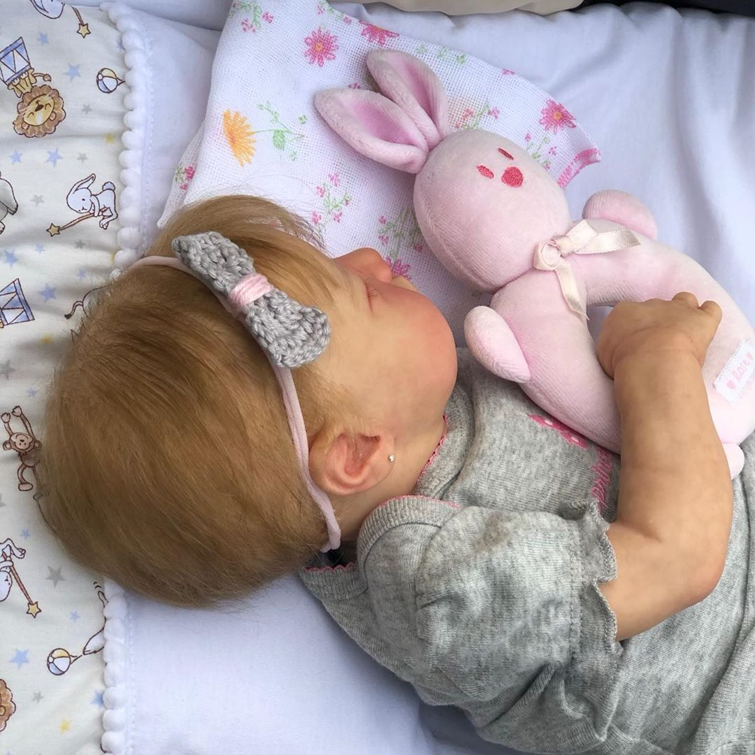 Lillian 18 Zoll lebensechte Reborn Puppen Mädchen mit blonden Haaren-Levi