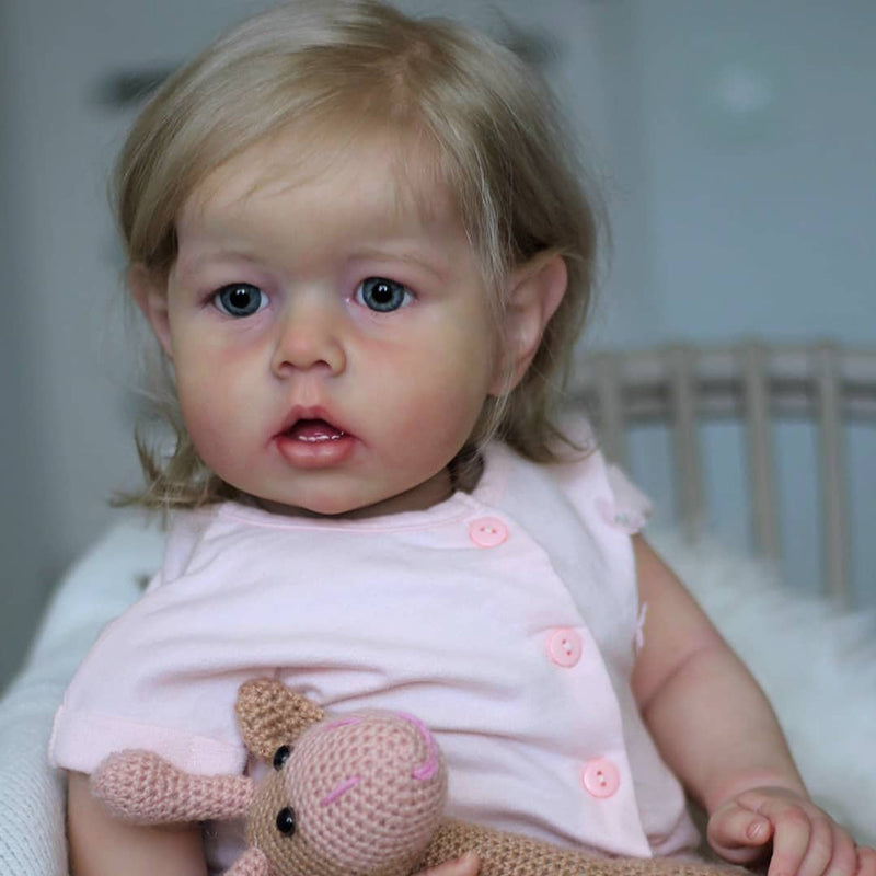 20 Zoll Sweet Diana Kurzes Haar Offene Augen Reborn Puppe Mädchen-Liam