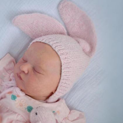 50 cm weiche Laura Reborn Babypuppe schlafend im rosa Kleid