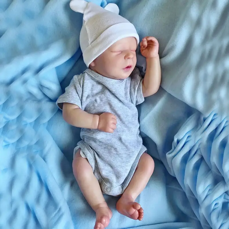 18 Zoll schlafender Darren mit geschlossenen Augen Reborn Puppen Jungen/Mädchen