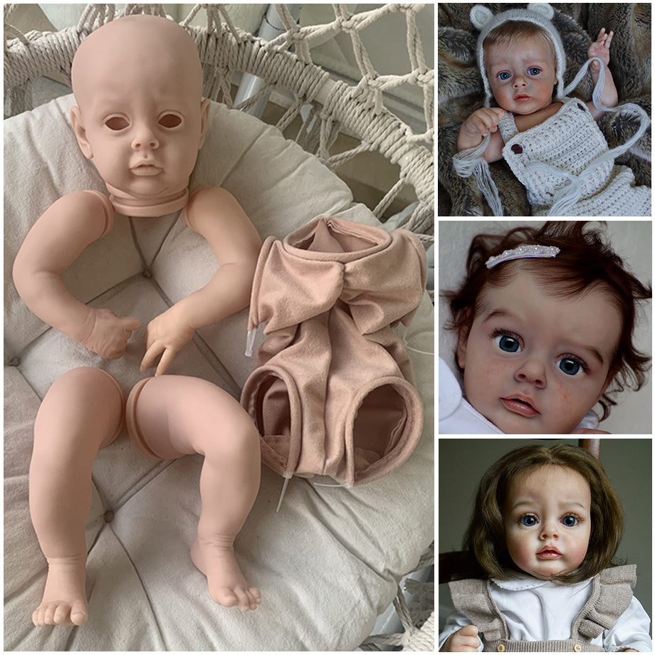 21 Zoll Chloe Augen auf DIY leer Reborn Baby Kit