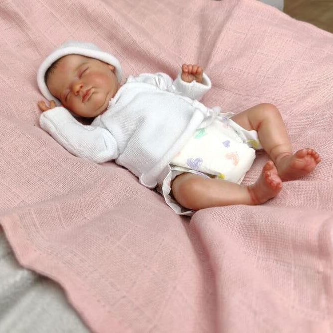 10 Zoll Reborn Puppen mit geschlossenem Augen-Stoffkörper