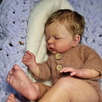 20 Zoll lebensechte Leona Geschlossene Augen Reborn Babypuppen